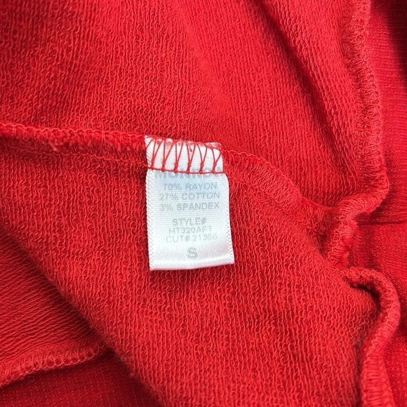 MONROW Red Supersoft Pullover Hoody Size Small - Picture 5 of 8